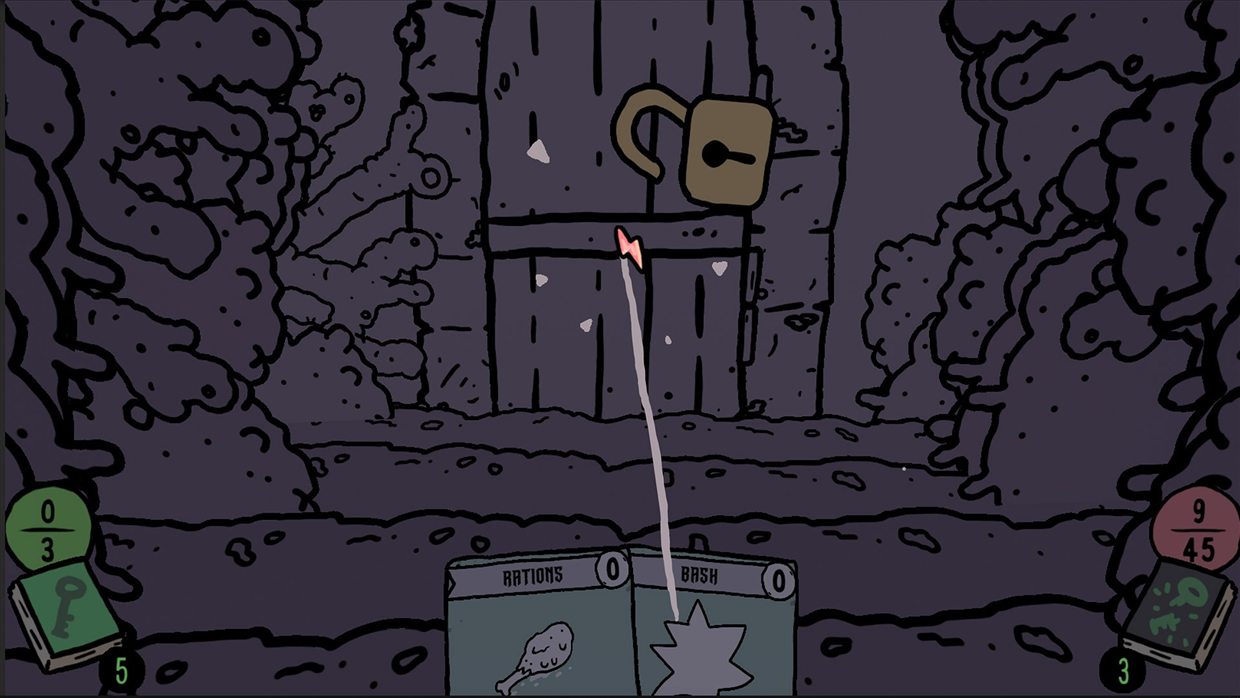 Shroom and Gloom locked door on a tunnel route, the kind of opening that leads to the hidden encounter that gives Old Frog's Gift
